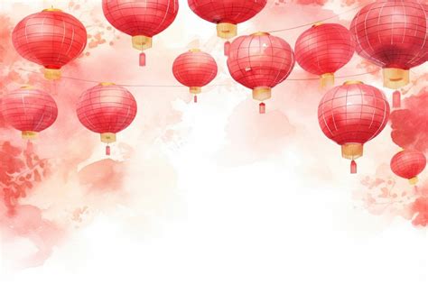 Chinese New Year Lantern Backgrounds Premium Photo Illustration