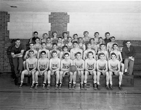 Basketball Squad Edgewood High School Photograph Wisconsin