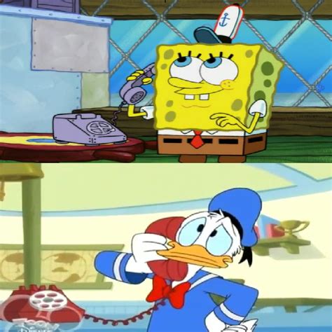 Spongebob Calls Donald Duck By Daniysusamigos On Deviantart