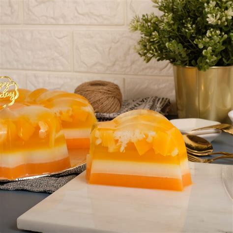 Mango Coconut Pudding - Pelangicake