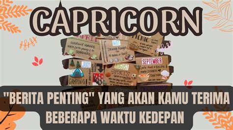 Capricorn Berita Penting Yang Akan Kamu Terima Beberapa Waktu Kedepan