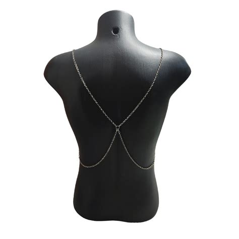 Colar Body Chain Harness Corrente De Corpo Masculino Em Aço