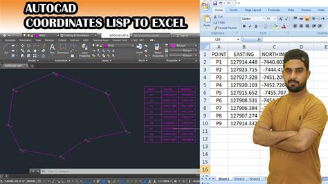 How To Get Coordinates Table In Autocad With Lisp L Export Coordinates