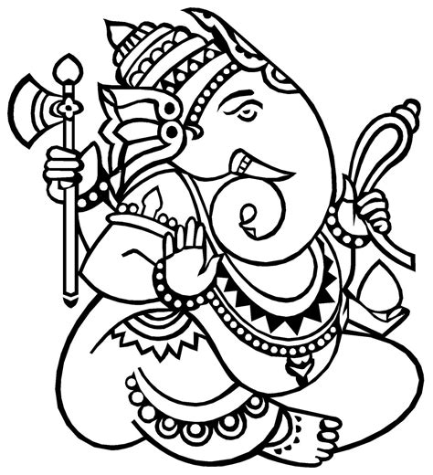 Simple Ganesha Drawing at GetDrawings | Free download