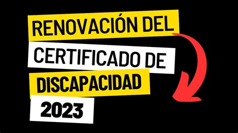 ATENCIÓN Cómo OBTENER o RENOVAR el Certificado de Discapacidad 2024