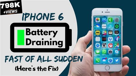 Iphone 6 Battery Draining Fast All Of A Sudden Heres The Fix Youtube