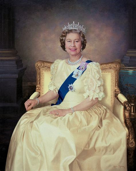 Queen Elizabeth Portrait Her Majesty The Queen Queen Elizabeth Ii