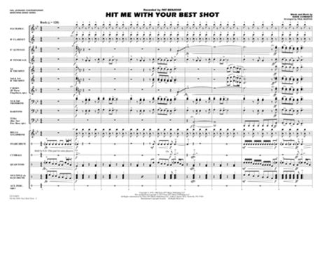 Hit Me With Your Best Shot Conductor Score Full Score By Paul