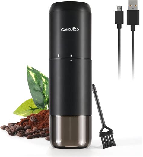 Portable Electric Burr Coffee Grinder Conqueco Small