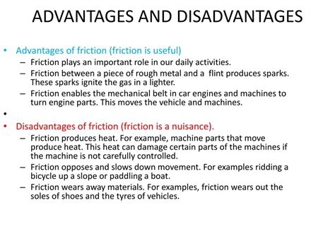 Disadvantages Of Frictional Force