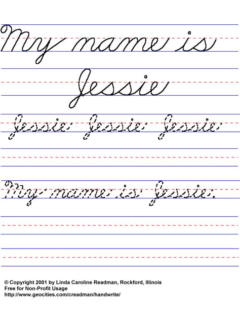 Basic Handwriting For Kids Cursive Names Male Non Javascript Lists