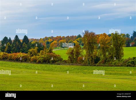 Autumn On A Vermont Farm Stock Photo Alamy