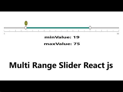 Multi Range Slider In React Js YouTube