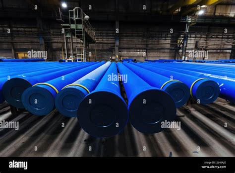 New Blue Colored Cast Iron Pipes With Caps For Pipeline Construction In