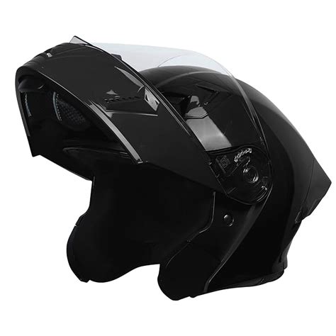 Steelbird Sba Wings Isi Certified Flip Up Helmet With Black Spoiler