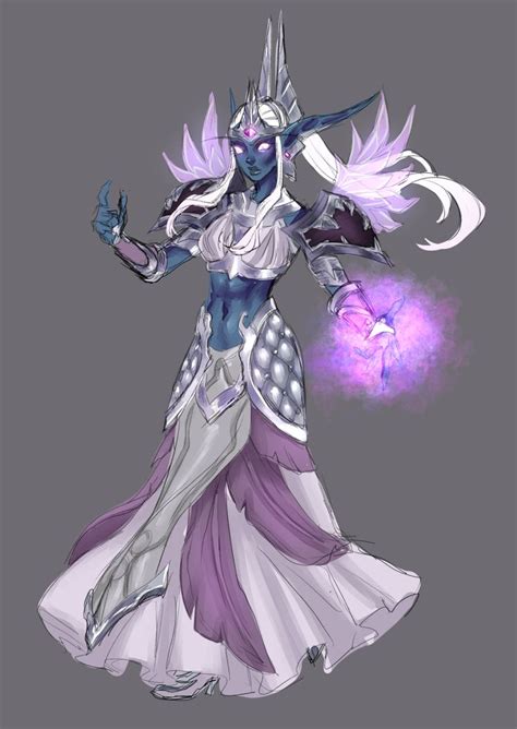 Nightborne Mage Glycine By Kittycatkissu Warcraft Characters Dark