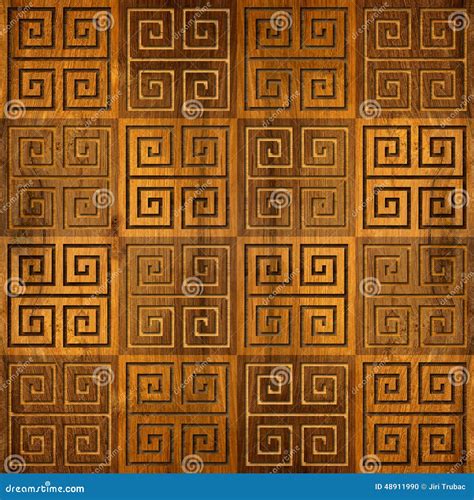 Abstract Paneling Pattern Seamless Background Cassette Floor Stock