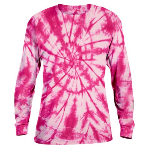 Tie Dye Long Sleeve Shirt Pink