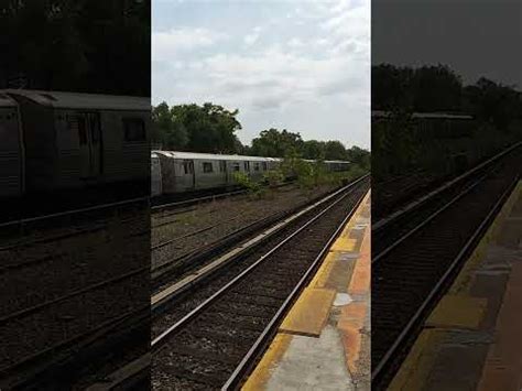 Manhattan Bound R46 A Train Entering And Leaving Aqueduct North Conduit