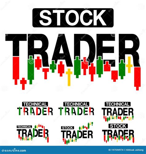 Stock Trader Logo On Transparent Background Vector Illustration ...