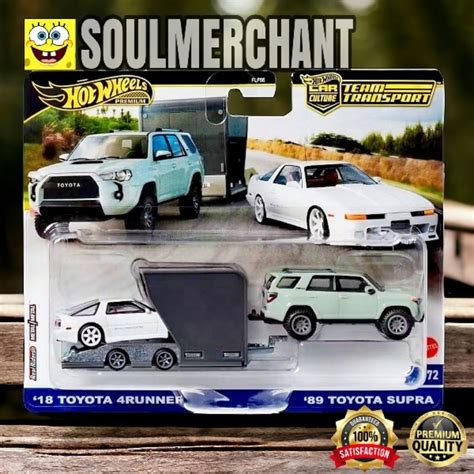 Jual Hot Wheels Team Transport 89 Toyota Supra 18 Toyota 4Runner Shopee Indonesia