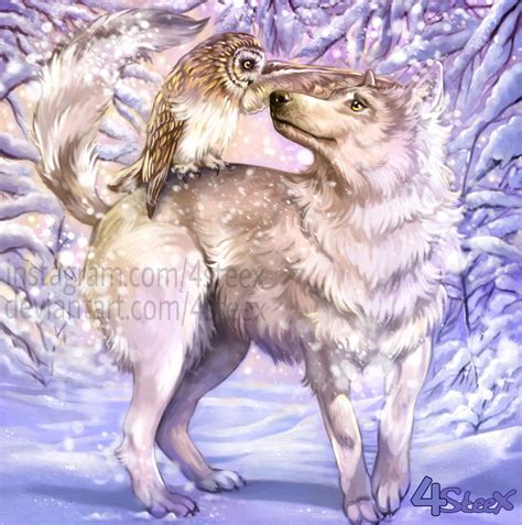 4steex Owl Wolf Da Wolf Pictures Wolf Art Werewolf Art