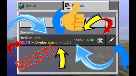 How To Join Server Minecraft Pe Edition Broken Lens Works