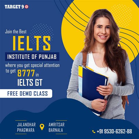 Join The Best Ielts Institute Of Punjab Banner Ads Design Social