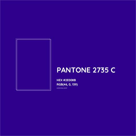 About Pantone 2735 C Color Color Codes Similar Colors And Paints