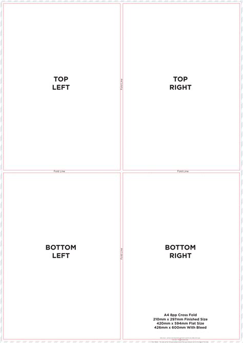 A4 8pp Cross Fold Template Download Printable Pdf Templateroller