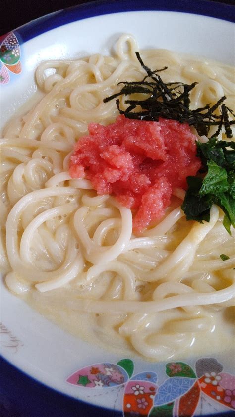 明太クリームうどん レシピ・作り方 By Sunflowers｜楽天レシピ