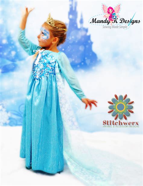 Frozen Inspired-Ice Princess Elsa Dress and Face Painting | Stitchwerx ...