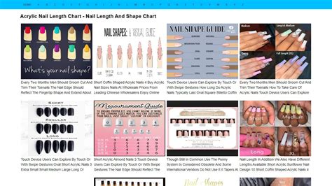 Acrylic Nail Length Chart Beauty Tips