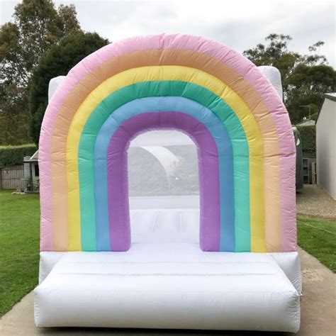 Belle Rainbow Jumping Castle Just4fun Party Hire