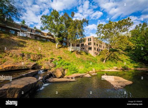 The Reedy River At Falls Park On The Reedy In Greenville South