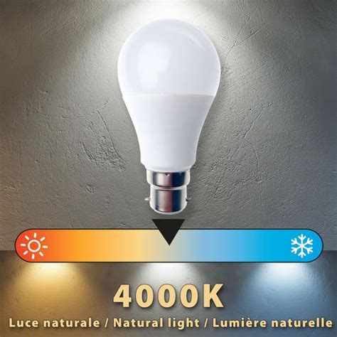 SMD LED Lampa Standard A60 9 W B22 Sockel VELAMP