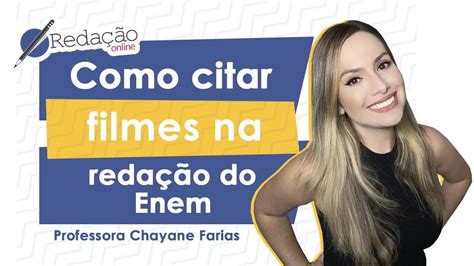 Como citar filmes na redação do Enem DICAS REDAÇÃO YouTube