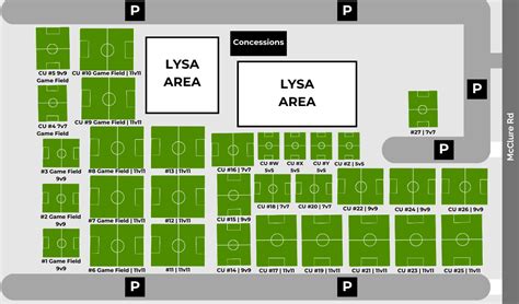 Lebanon Sports Complex Field Map Sip