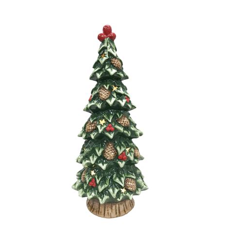 Albero Natale Grande In Ceramica Con Led Ellegift