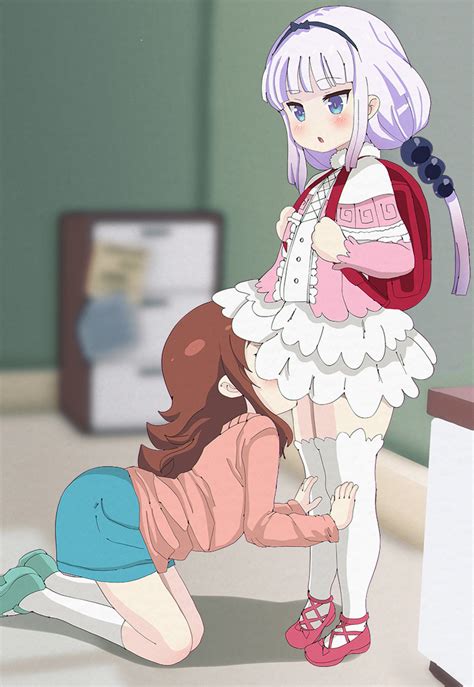 Kanna Kamui And Saikawa Riko Kobayashi San Chi No Maidragon Drawn By