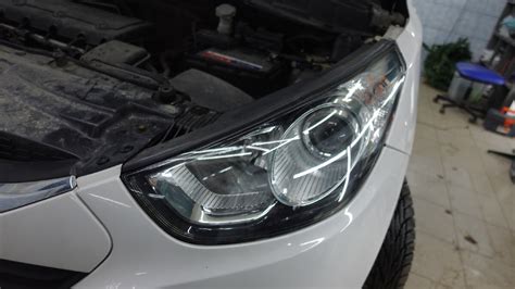 Установка ПТФ Aozoom ALPF-02 с дальним светом на Hyundai ix35 | Edison ...