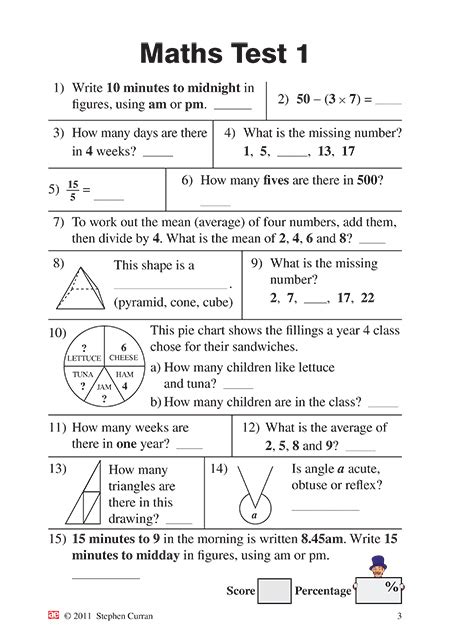 Ks2 Maths Year 45 Testbook 1 Ae Publications