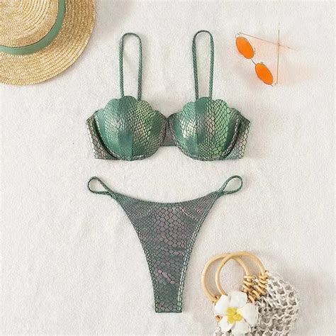 Shop Our Seashell Shaped Bikini Set Perfect For Vacation