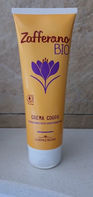 La Bioteca Italiana Crema Corpo Con Estratto Di Zafferano Bio 250 Ml