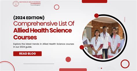 Comprehensive List Of Allied Health Science Courses (2024 Edition)