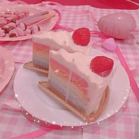 Kawaii Dessert Kawaii Food Pink Foods Pastel Pink Aesthetic Soft Kawaii Aesthetic Cute