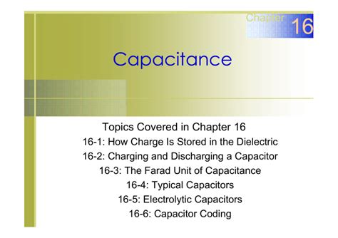 Capacitance