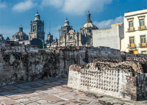 Templo Mayor, the Historic Center of Mexico City Stock Photo - Image of ...