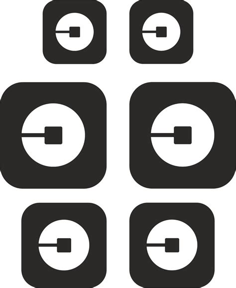 6pcs Uber Logo Decals Sticker Vinyl for Car Bumper Window Doors and ...