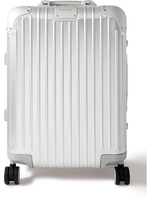 Essential Cabin S Lightweight Carry On Suitcase White Gloss Rimowa